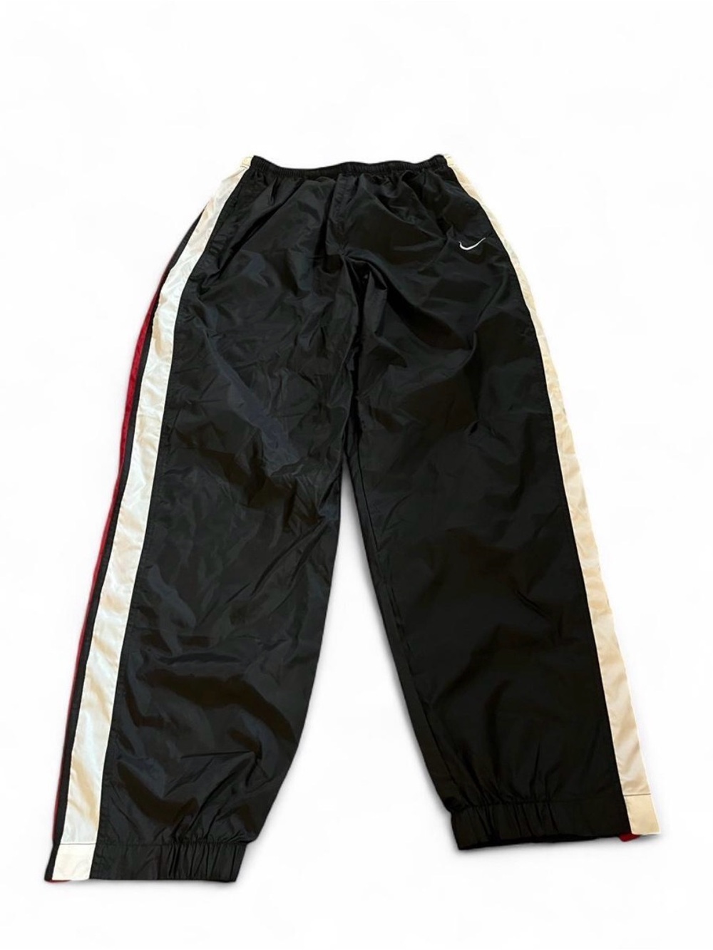 Men’s Vintage 90s Nike Black/Red Windbreaker Track Pants Size XL